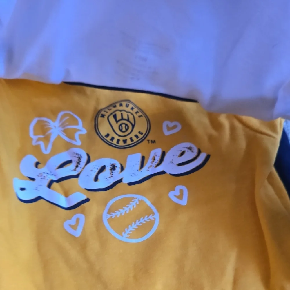MLB Milwaukee Brewers Baby One-Piece Bodysuit Set - White, Navy, Gold